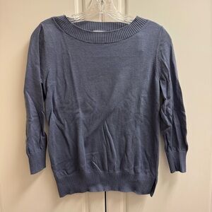 LOFT Outlet Blue Knit Sweater Small Lightweight Pullover